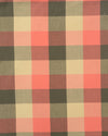 Arbeitshemd aus orange-oliv-braunem Twill-Flanell mit Fensterscheibe