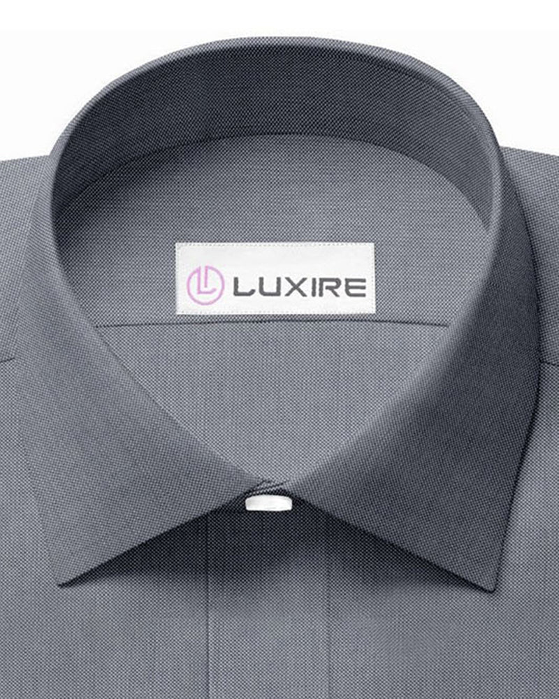 Oxford bleu marine sur blanc