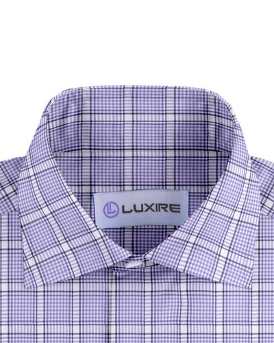 Purple Black Tattersall Twill