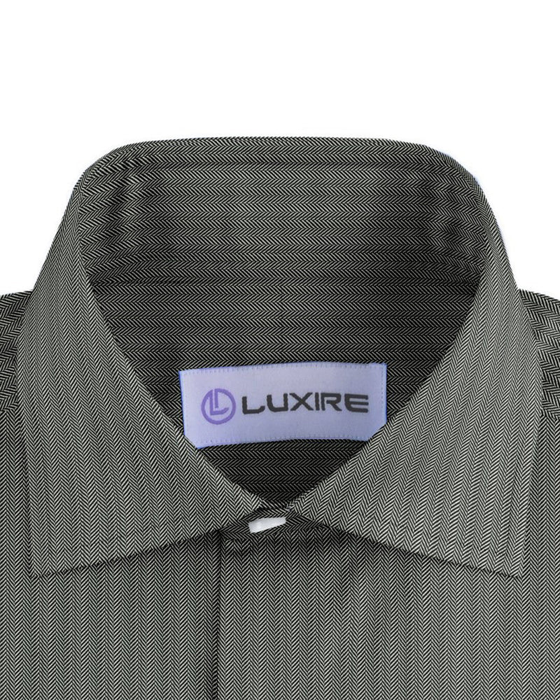 Chemise grise à chevrons