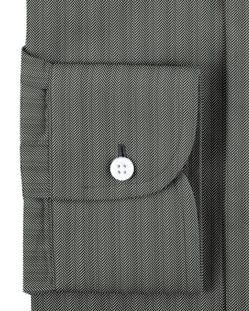 Chemise grise à chevrons