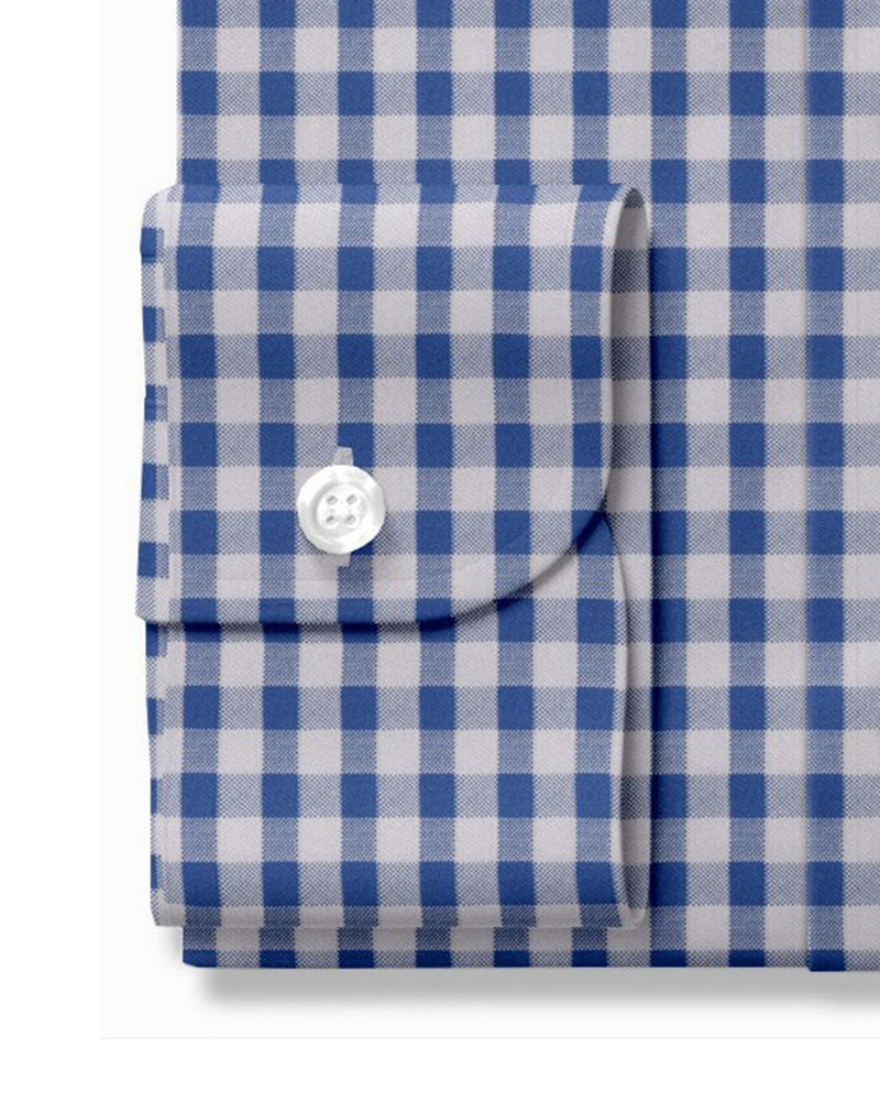 Blau-weiße Gingham-Karos