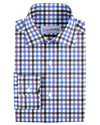 Purple Blue Black Gingham Linen