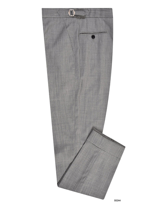 Washable Wool Light Grey Dress Pant