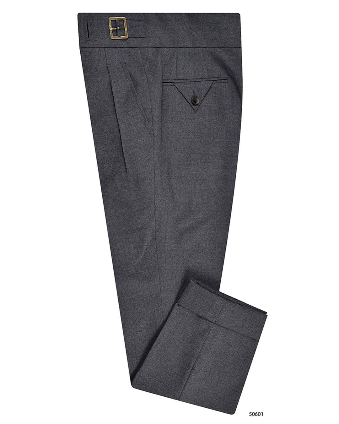 Gurkha Pant in Dugdale New Fine Worsted Tropical Wool - Grey