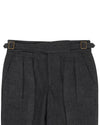 Grauer Wollflanell