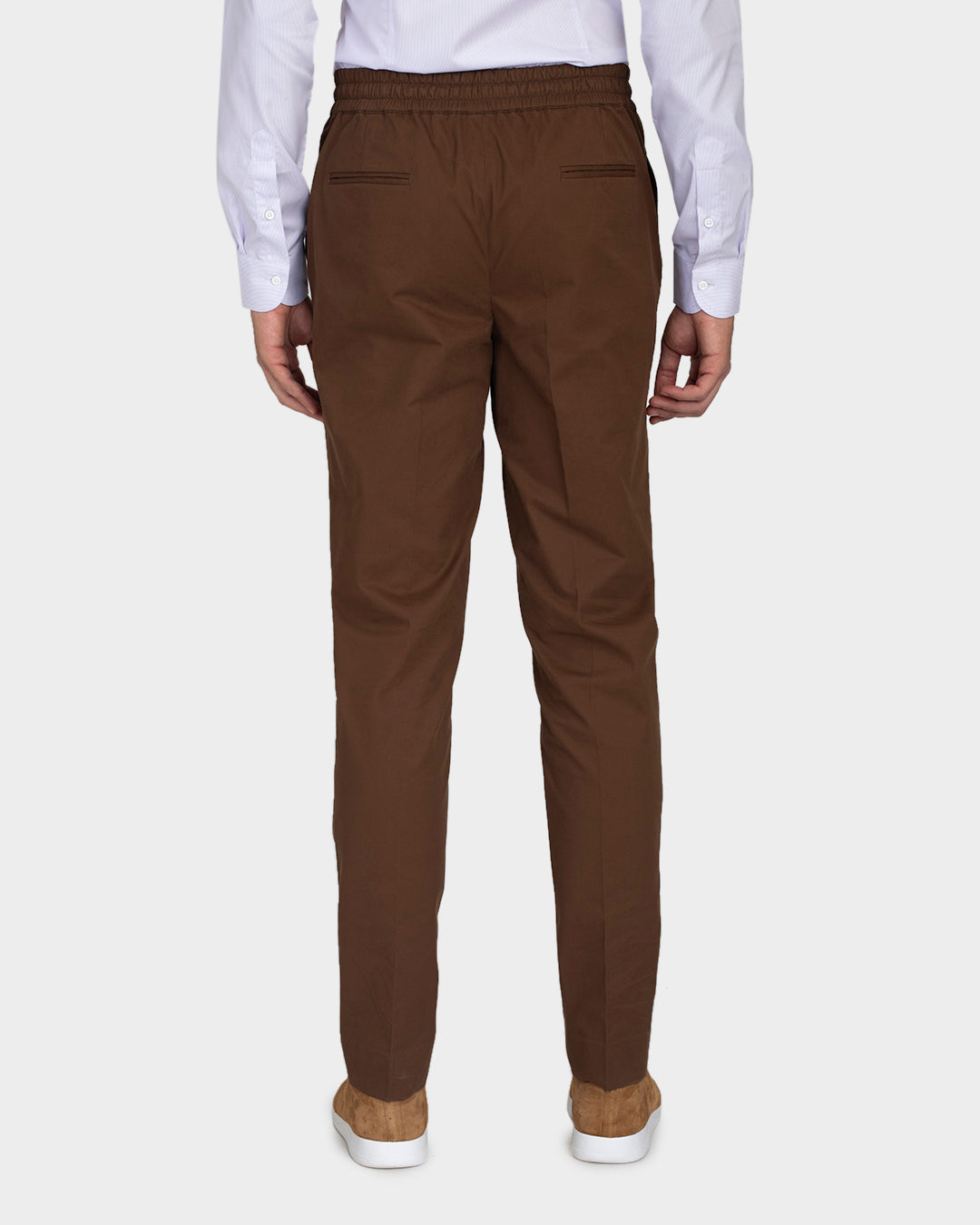 Genoa Coffee Brown Drawstring Pant